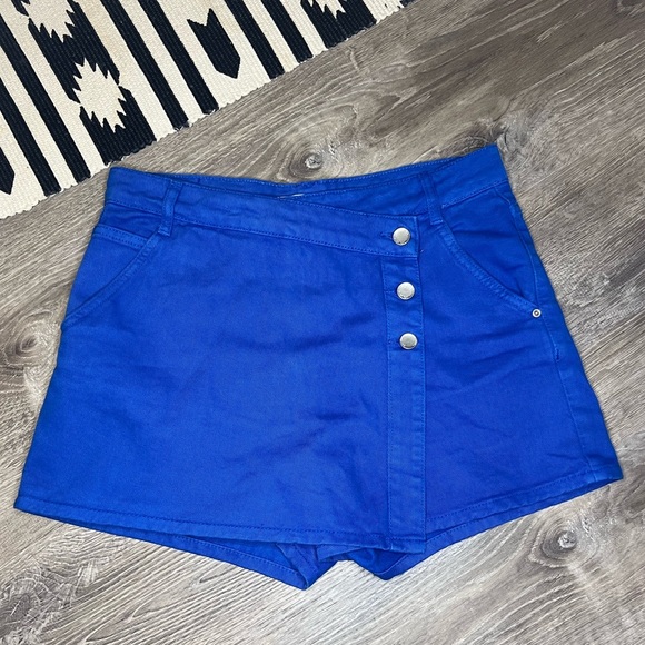 Zara Denim Skort in Royal Blue Medium - Picture 2 of 10